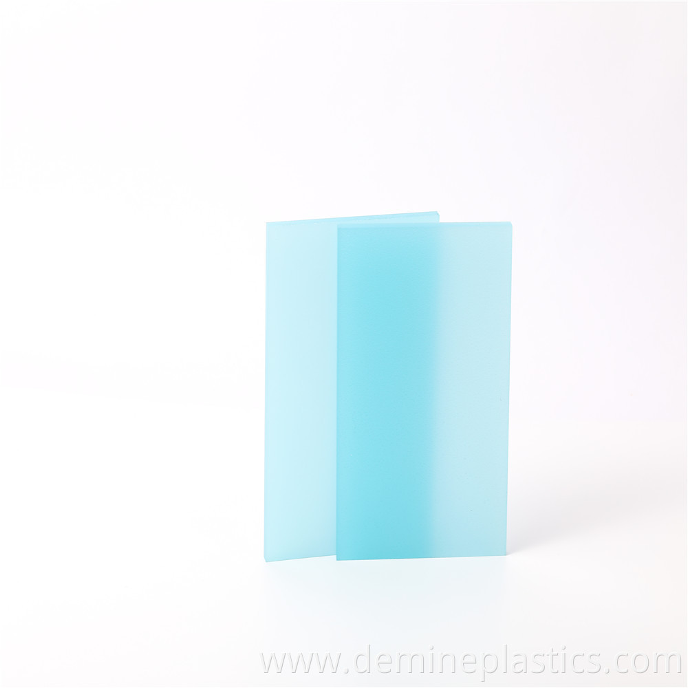 Colored Frosted solid polycarbonate panel